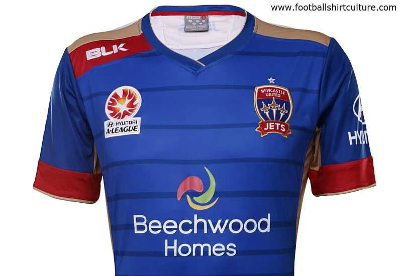 Newcastle Jets 15/16 BLK Home Football Shirt