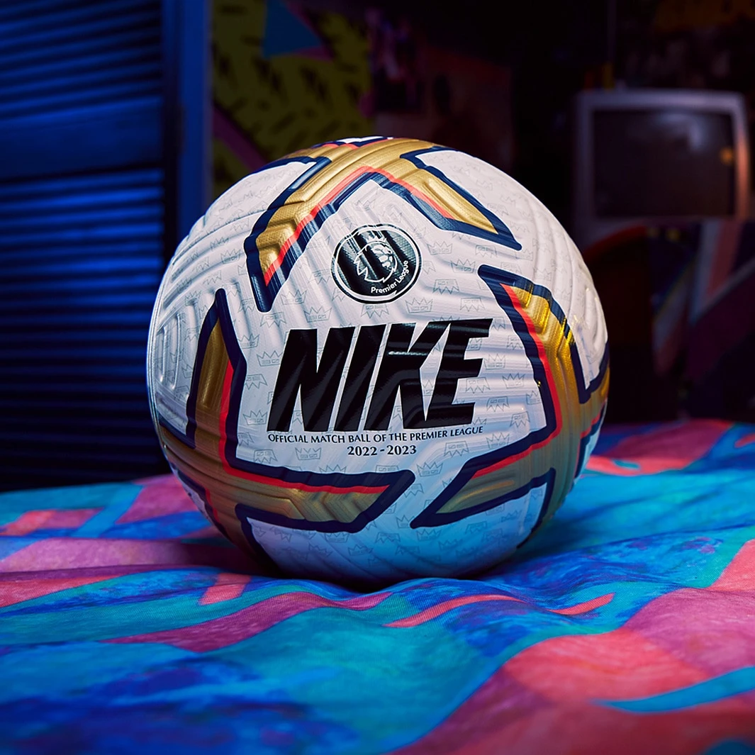 Nike Premier League Flight Football - White / Gold / Blue / Black
