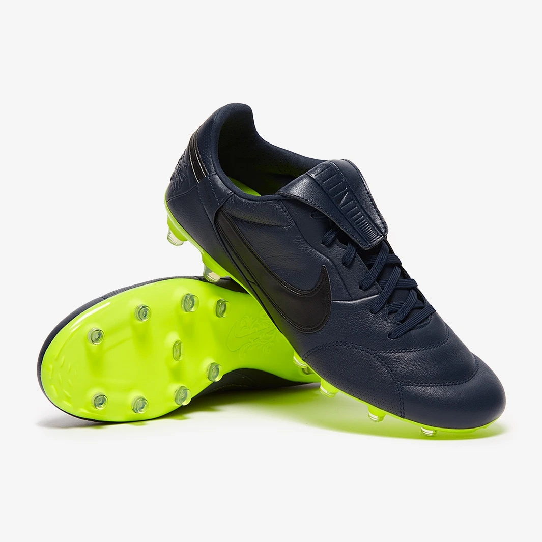 Nike The Premier III FG - Blackened Blue / Black / Volt