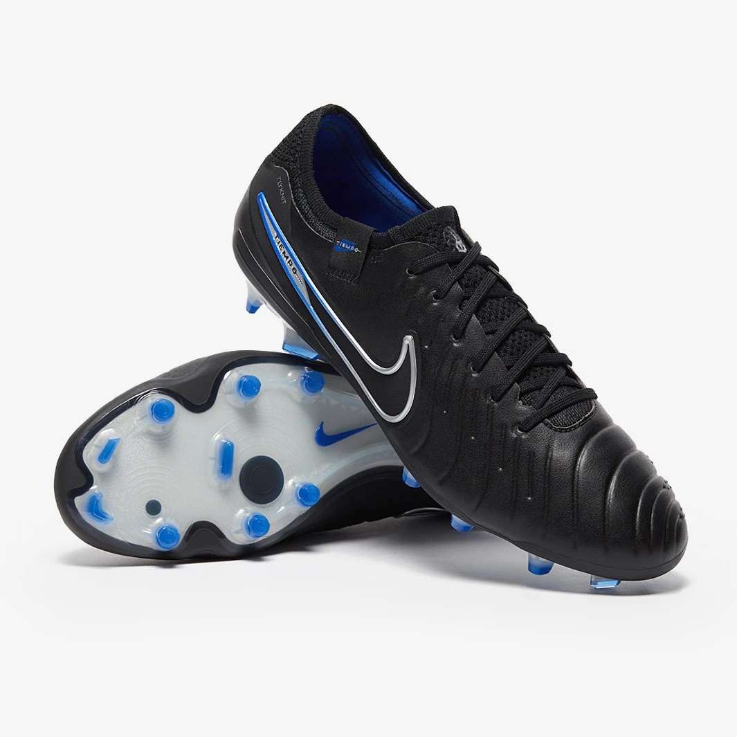 Nike Tiempo Legend X Elite FG Shadow - Black / Chrome / Hyper Royal