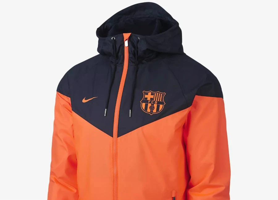 Nike FC Barcelona Authentic Windrunner - Hyper Crimson / Obsidian / Hyper Crimson
