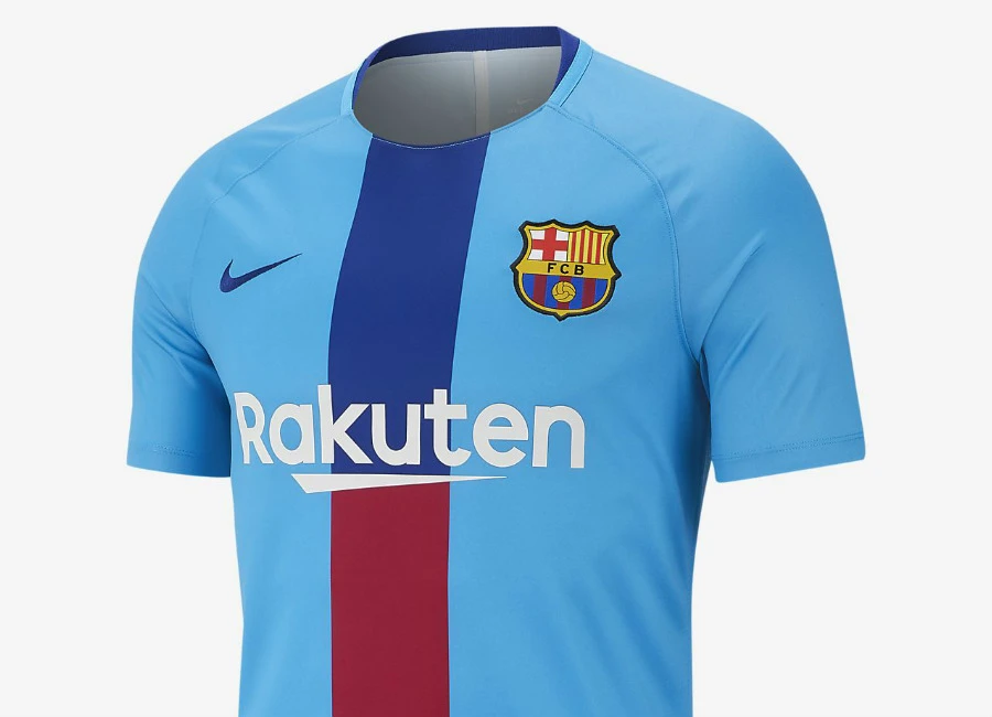 Nike FC Barcelona Dri-FIT Squad Football Top - Equator Blue / Deep Royal Blue