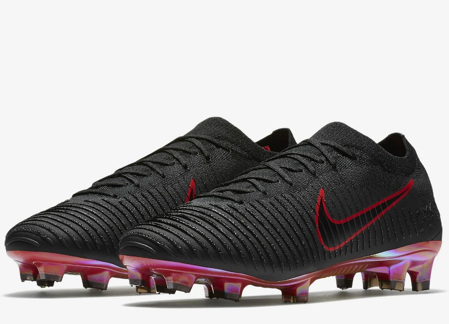 Nike Flyknit Ultra FG Play Fire - Black / University Red / Black