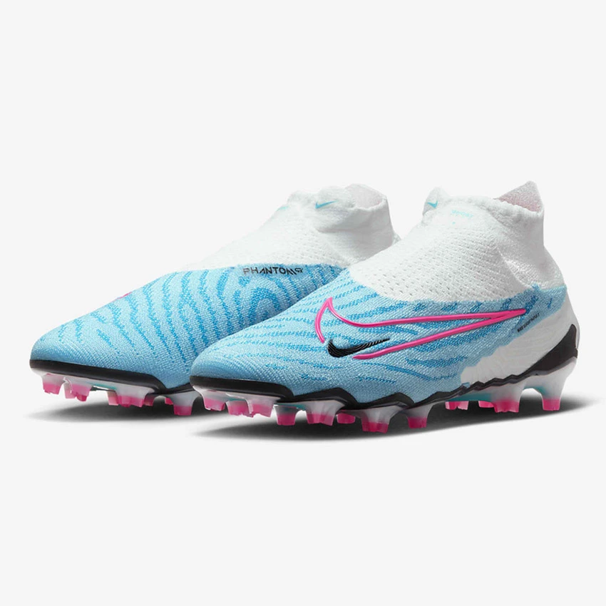 Nike Gripknit Phantom GX Elite Dynamic Fit FG Blast - Baltic Blue / White / Laser Blue / Pink Blast