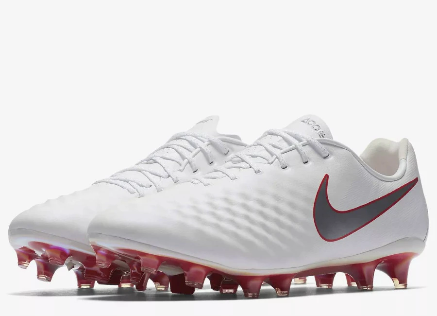 Nike Magista Obra II Elite FG Just Do It Pack - White / Light Crimson / Metallic Cool Grey