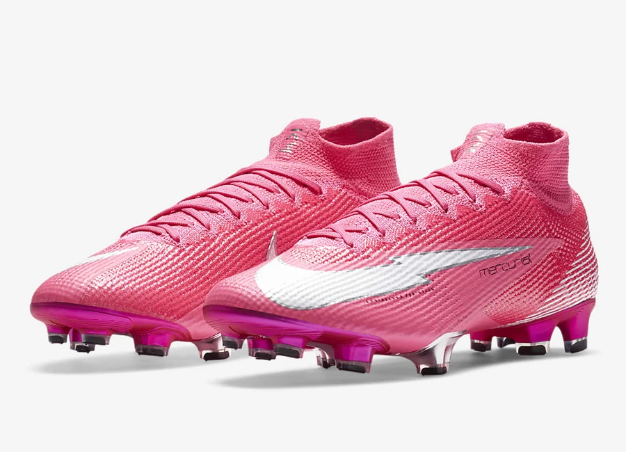 Nike Mercurial Superfly 7 Elite Mbapp&eacute; Rosa FG - Pink Blast / Black / White #Mbapp&eacute; #nikefootball #footballboots