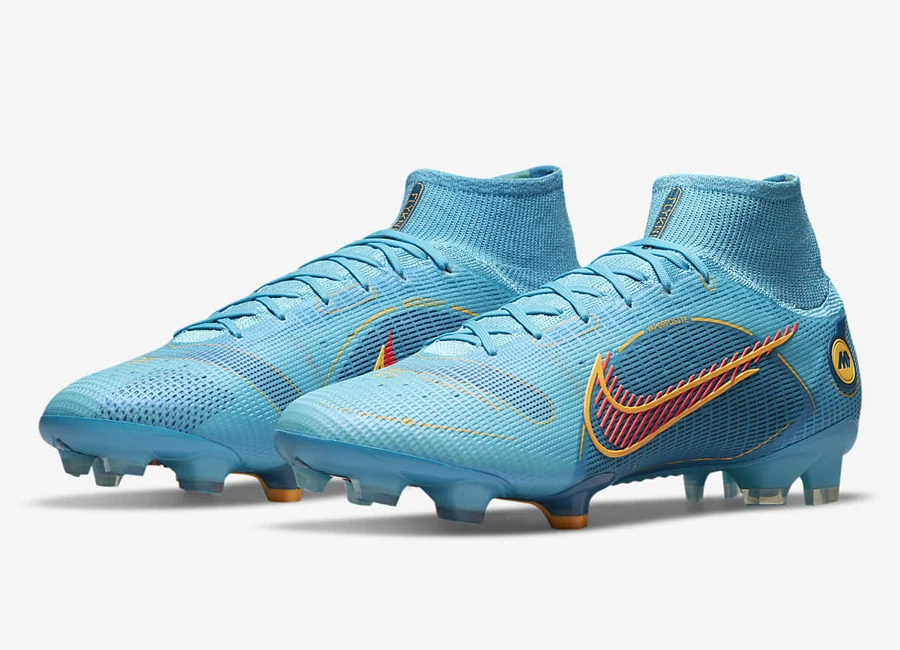 Nike Mercurial Superfly 8 Elite FG Blueprint - Chlorine Blue / Marina / Laser Orange #footballboots #nikefootball