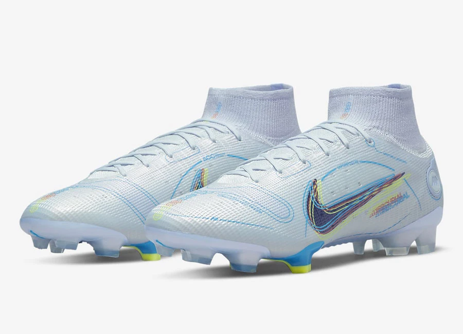 Nike Mercurial Superfly 8 Elite FG The Progress - Football Grey / Light Marine / Laser Blue / Blackened Blue #footballboots #nike #nikefootball