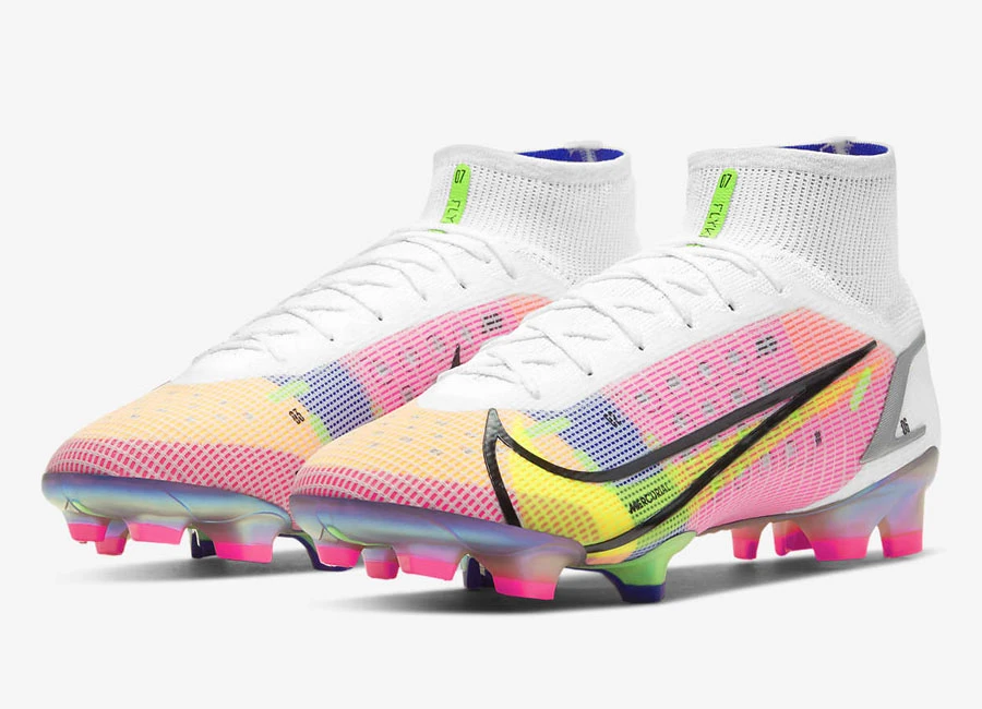 Nike Mercurial Superfly 8 Elite FG Dragonfly - White / Dark Raisin / Rage Green / Metallic Silver #nikefootball #footballboots