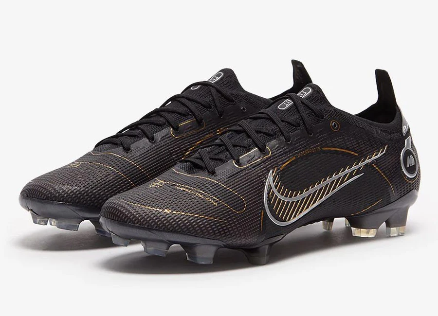 Nike Mercurial Vapor XIV Elite FG Shadow - Black / Metallic Gold / Metallic Silver #footballboots #nikefootball