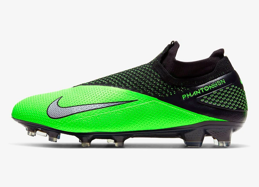 Nike Phantom Vision 2 Elite DF FG LAB2 - Black / Green Strike / Laser Crimson / Metallic Platinum #nikefootball #footballboots
