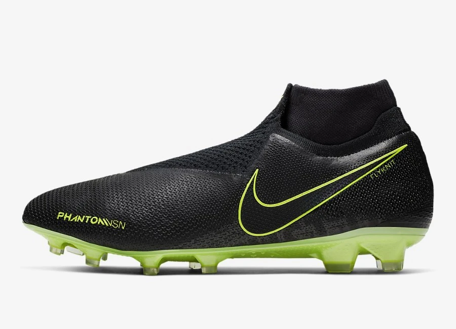 Nike Phantom Vision Elite DF FG Under The Radar - Black / Volt / Black #nikefootball #nikesoccer