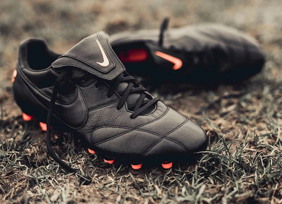 Nike Premier II FG - Black / Black / Total Orange