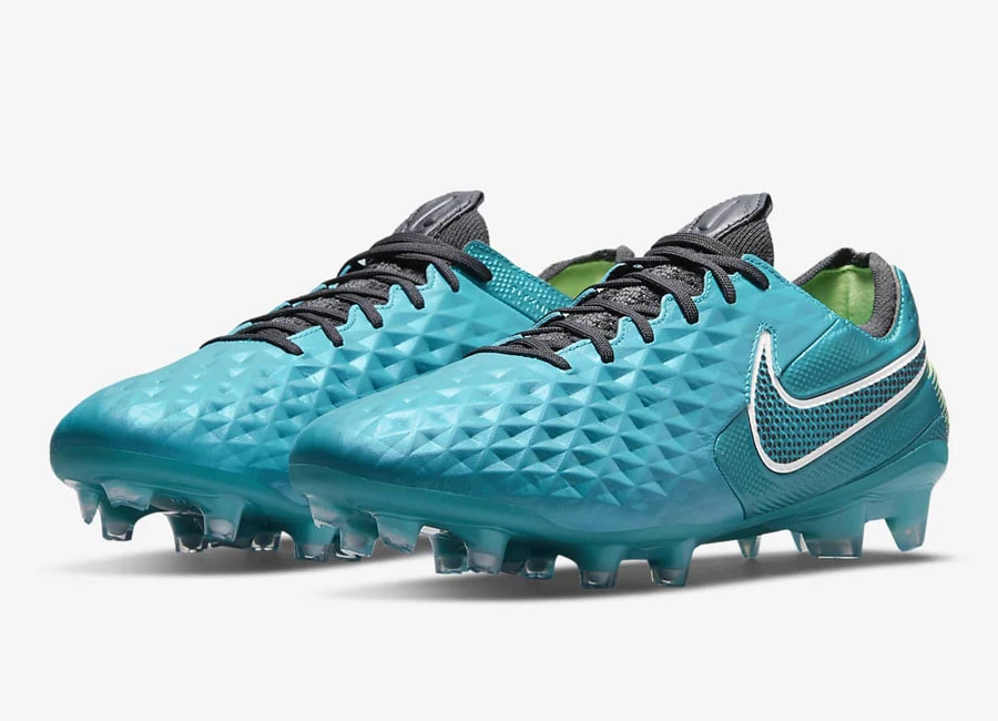 Nike Tiempo Legend 8 Elite FG Impulse - Aquamarine / Lime Glow / White #footballboots #nikefootball