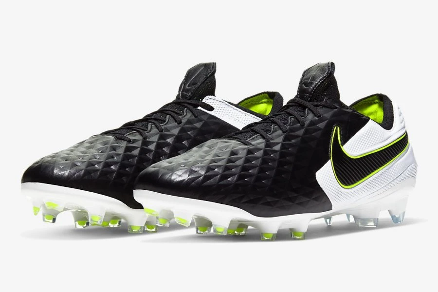 Nike Tiempo Legend 8 Elite FG - Black / White / Black #nikefootball #footballboots