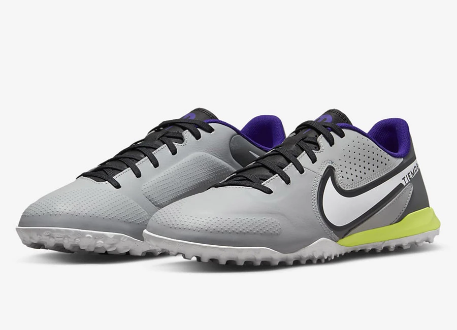 Nike Tiempo Legend 9 Academy TF - Light Smoke Grey / Smoke Grey / Volt / White