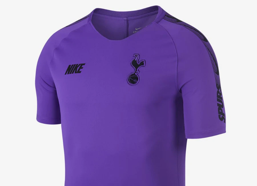 Nike Tottenham Hotspur Breathe Squad Football Top - Hyper Grape / Black / Black