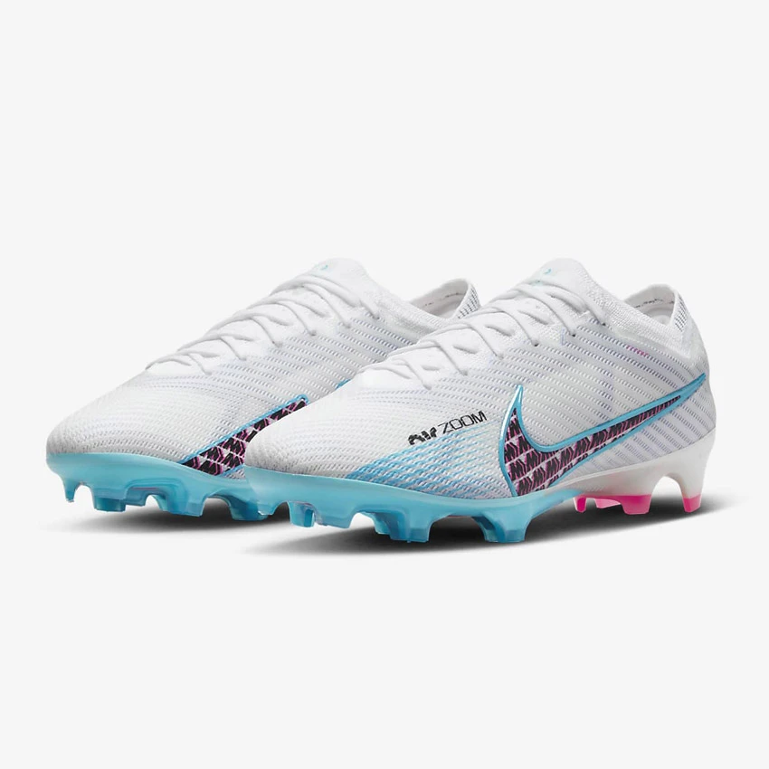 Nike Zoom Mercurial Vapor 15 Elite FG Blast - White / Pink Blast / Indigo Haze / Baltic Blue