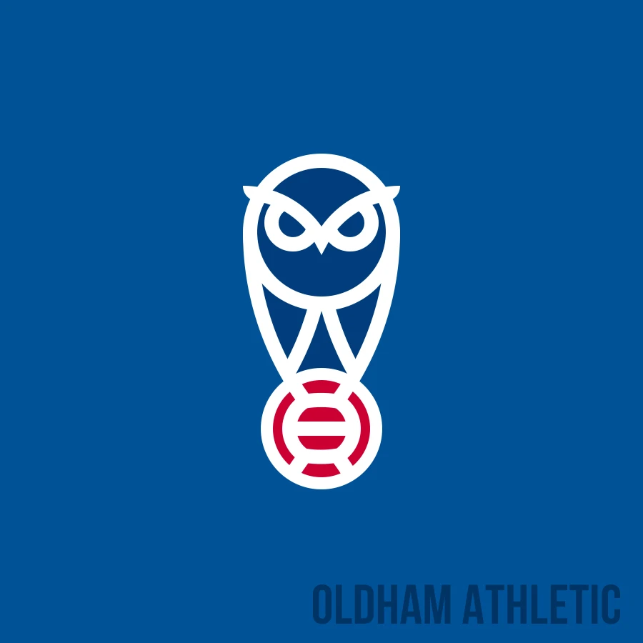 oldham athletic crest redesign by mikem full