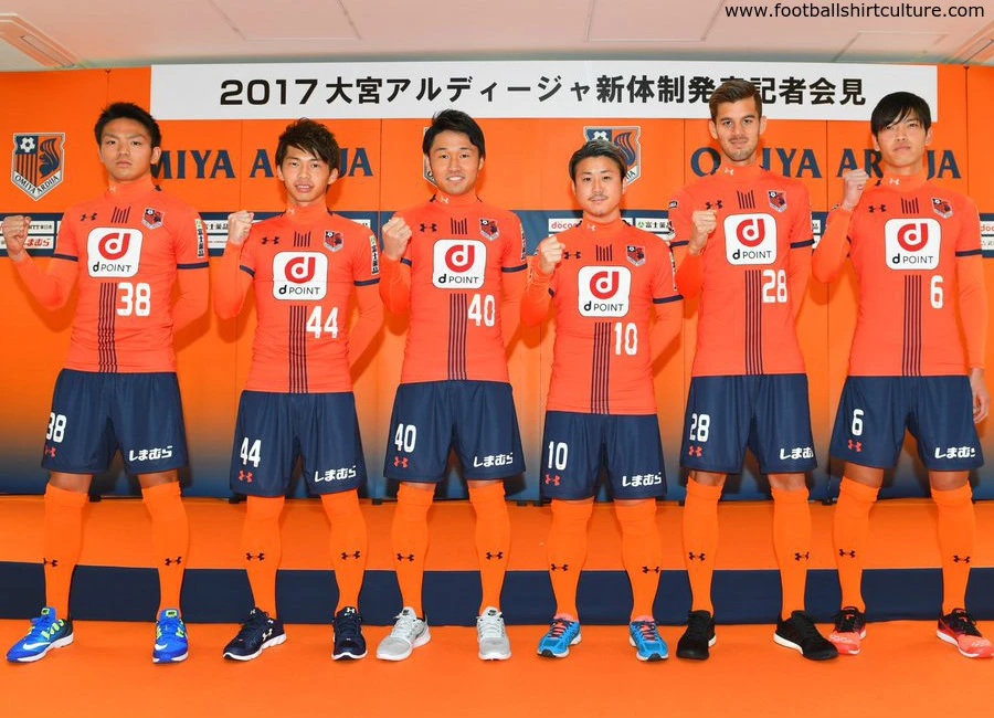Omiya Ardija 2017 Under Armour Home Kit