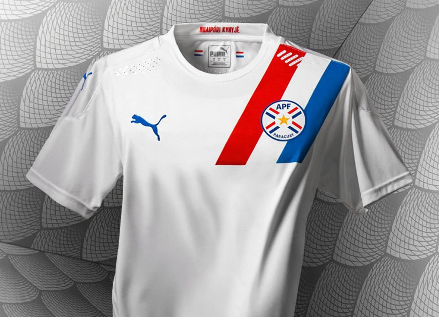 Paraguay 2020-21 Puma Away Shirt #ElSue&ntilde;oQueNosUne #ElLegadoPerfecto #pumafootball