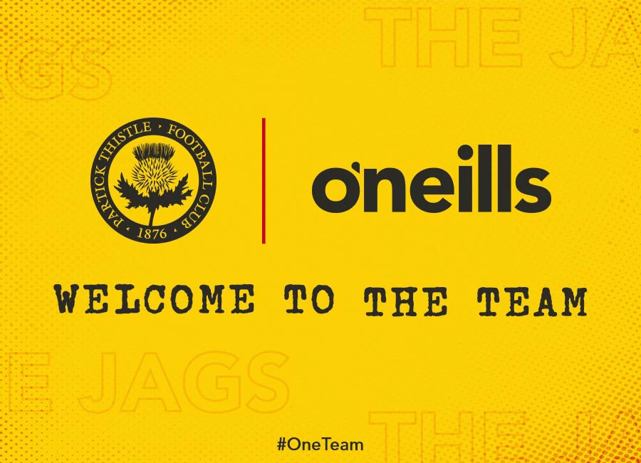 Partick Thistle Announce O&rsquo;Neills Kit Deal #TheJags #PartickThistle #oneteam #ptfc
