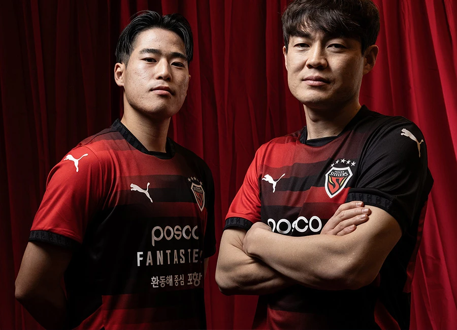 Pohang Steelers 2025 Puma Home and Away Kits