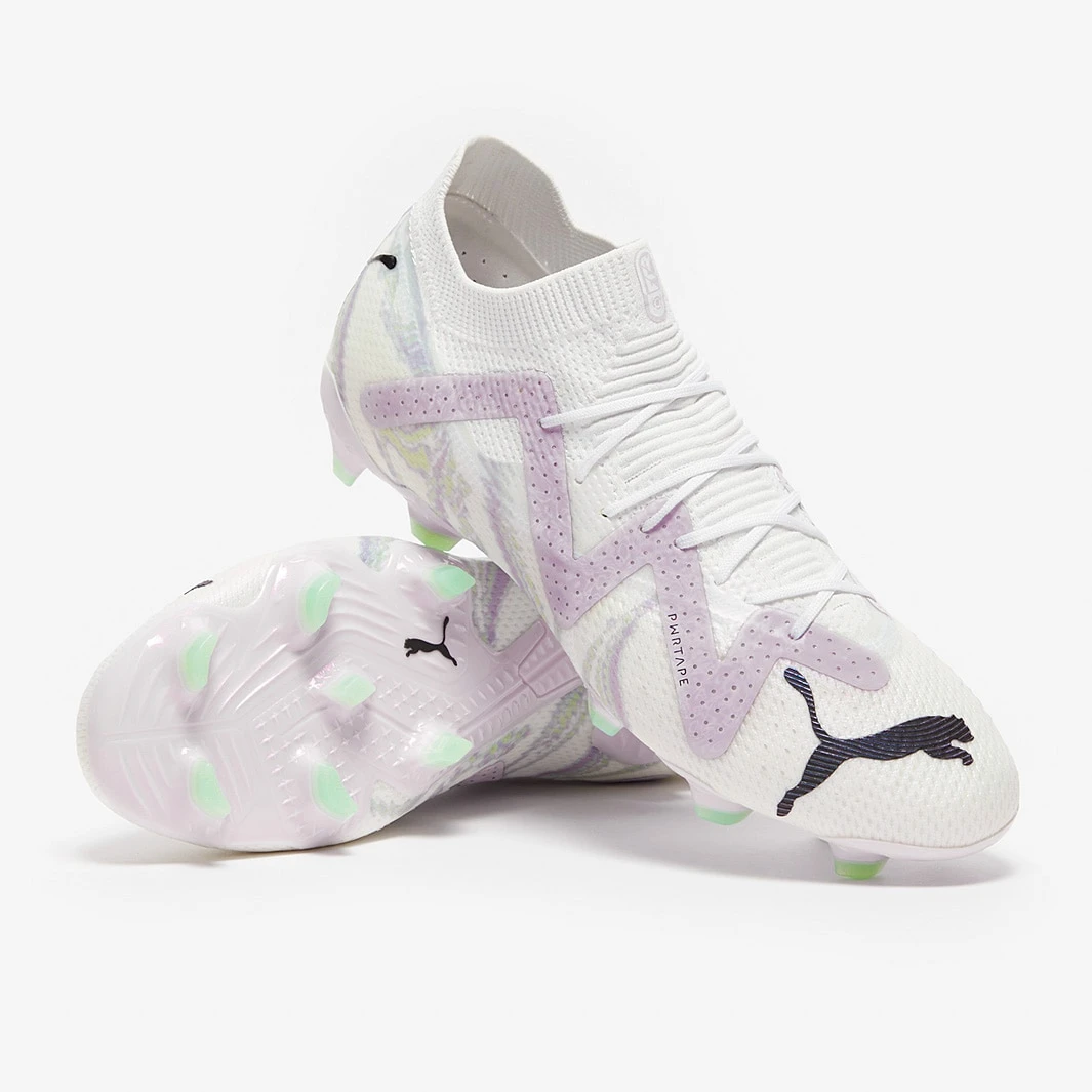 Puma Future Ultimate Brilliance FG/AG - Puma White / Puma Black / Spring Lavender