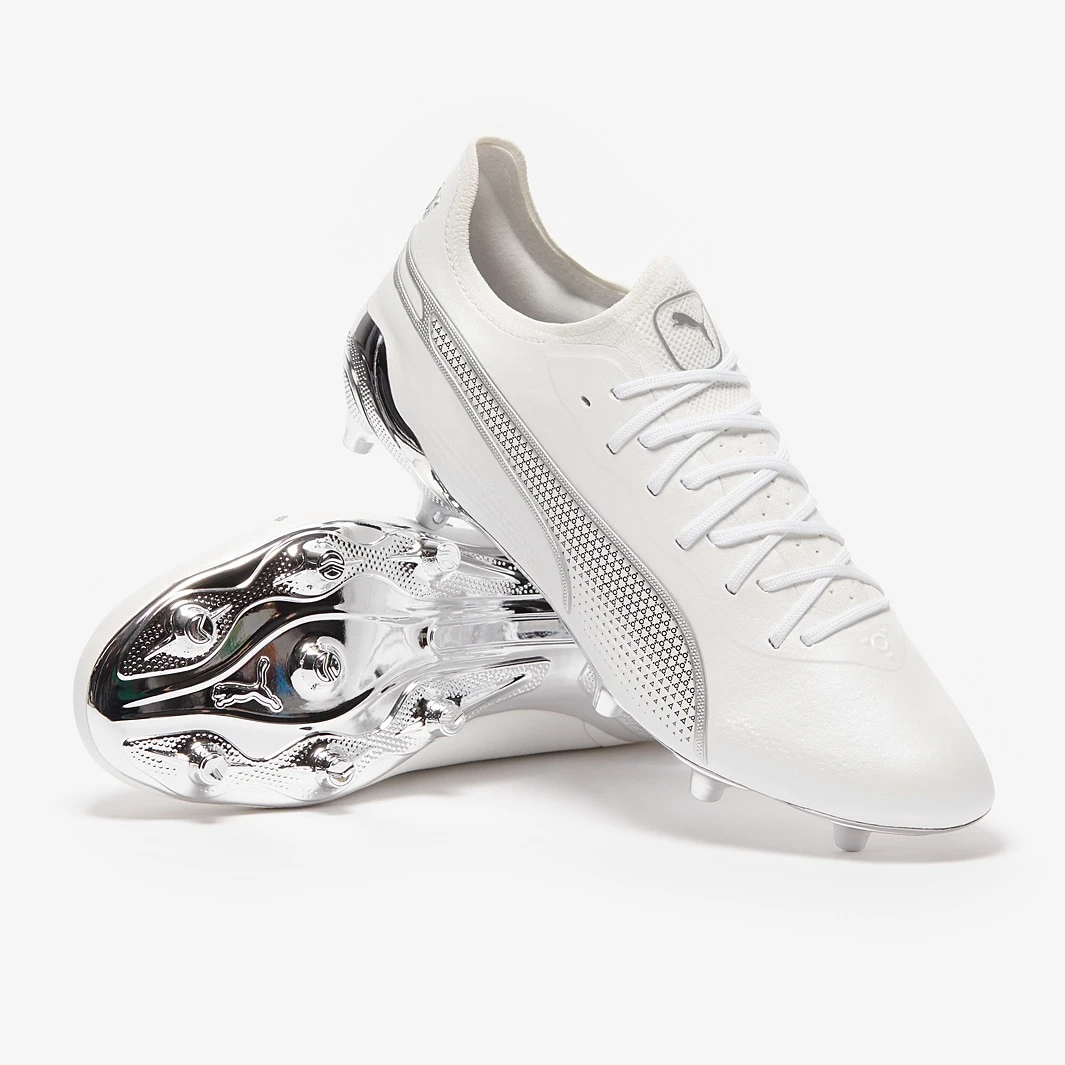 Puma King Ultimate 75+25 FG/AG - Puma White / Puma Silver