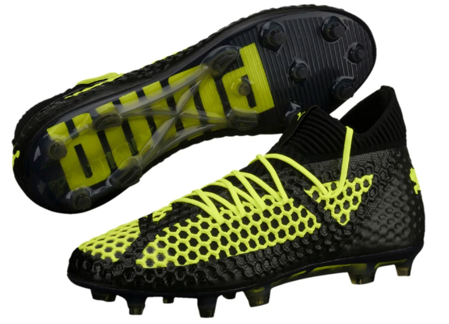Puma Future 18.1 Netfit FG/AG - Black / Black / Yellow