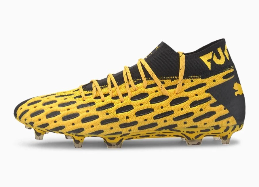 Puma Future 5.1 Netfit FG/AG Spark - Ultra Yellow / Puma Black #footballboots #pumafootball