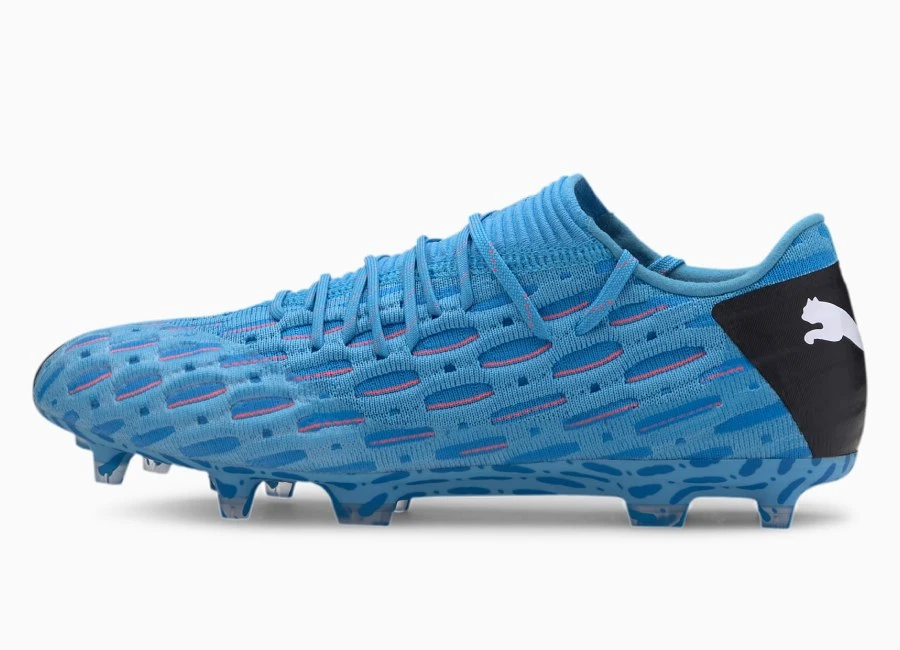 Puma Future 5.1 Netfit Low FG/AG Flash - Luminous Blue / Energy Blue / Puma Black #footballboots #pumafootball