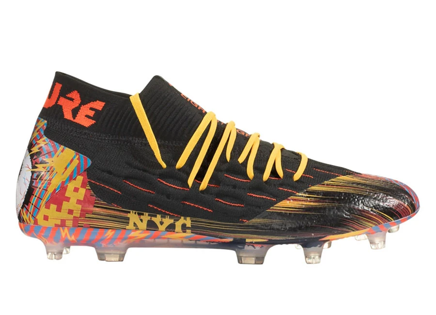 Puma Future 5.1 NYC City Pack FG/AG - Black / Luminous Blue / Ultra Yellow / Nrgy Red #pumafootball #footballboots
