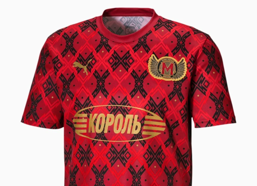 Puma Moscow City Influence Football Shirt - High Risk Red / Chili Pepper