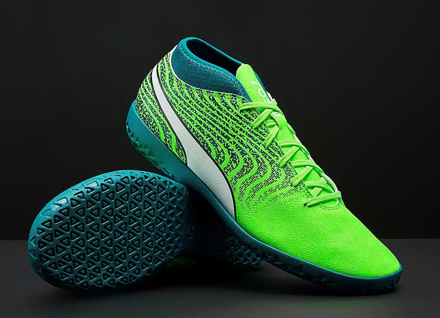 Puma  One 18.4 IT - Green Gecko / Puma White / Deep Lagoon