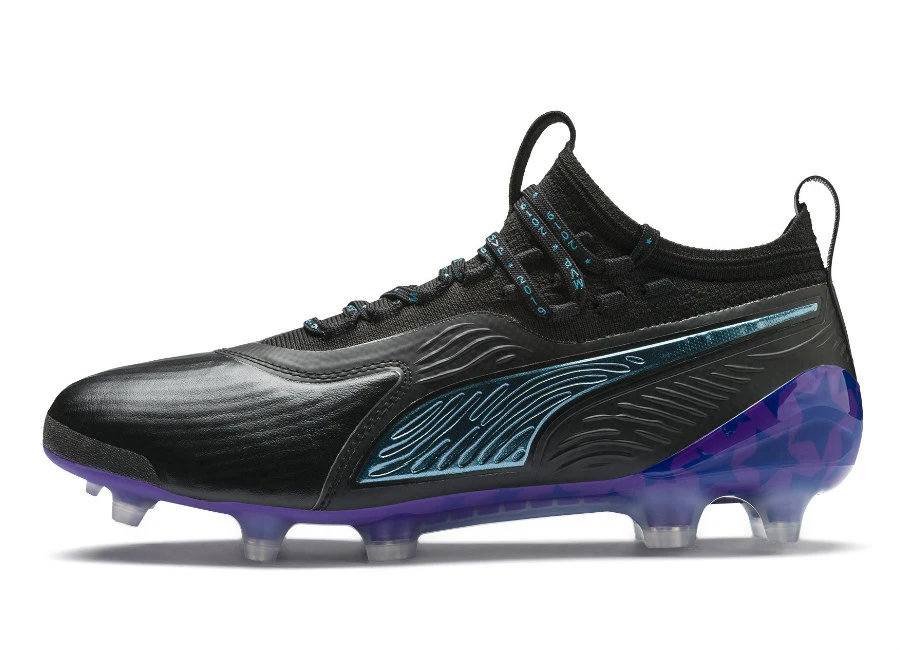 Puma One 19.1 FG/AG MVP - Black / Cari Sea / Purple / Orange #footballboots #pumafootball #pumasoccer