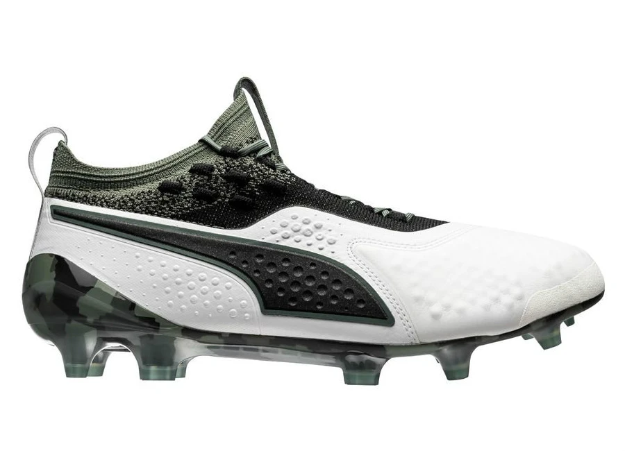 Puma One 1 LTH FG/AG Attack - Puma White / Puma Black / Laurel Wreath