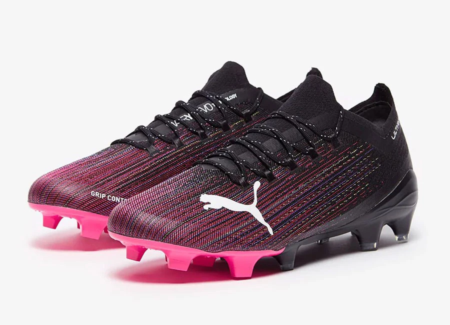 Puma Ultra 1.1 FG/AG Turbo - Black / Luminous Pink #footballboots #pumafootball