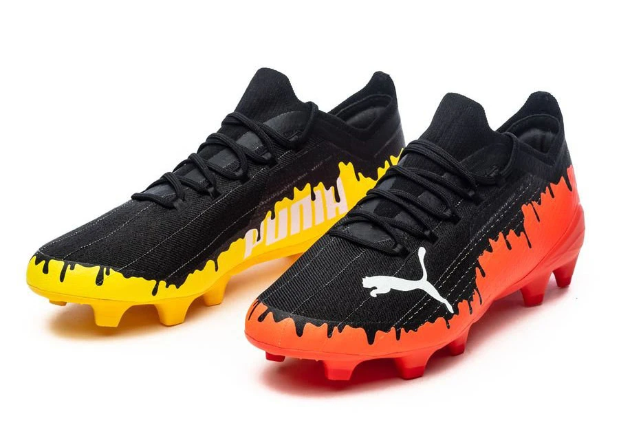 Puma X Unisport Ultra 1.1 FG/AG The Drip - Black / Red / Yellow #footballboots #pumafootball