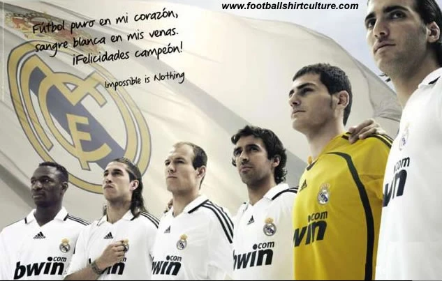 New Real Madrid 08/09 Adidas  football shirts Leaked
