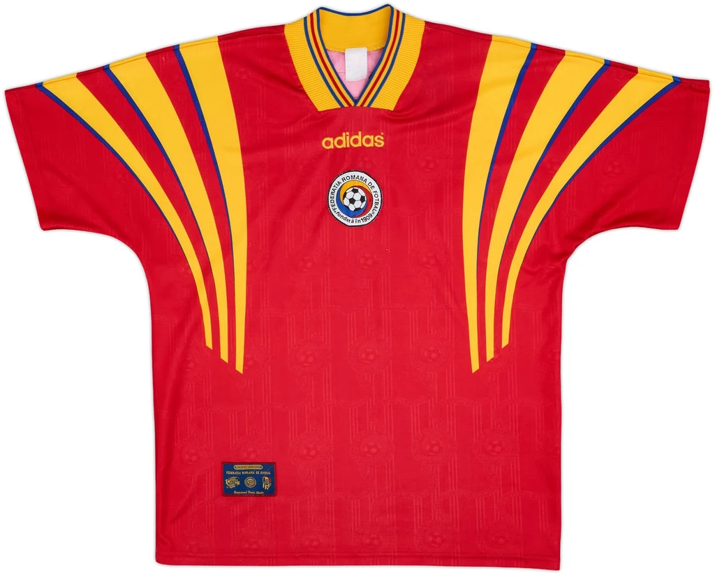 Romania 1996-98 Away Shirt &middot; Adidas Design from the Euro 96 Campaign