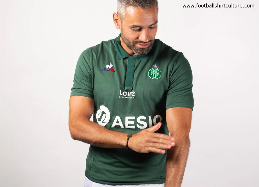 Saint-Etienne 2018-19 Le Coq Sportif Home kit