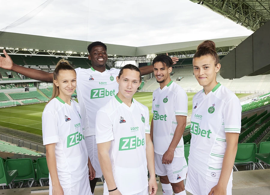 Saint-&Eacute;tienne 2021-22 Le Coq Sportif Away Kit #LAvenirEnVert #Saint&Eacute;tienne #LeCoqSportif #ASSE