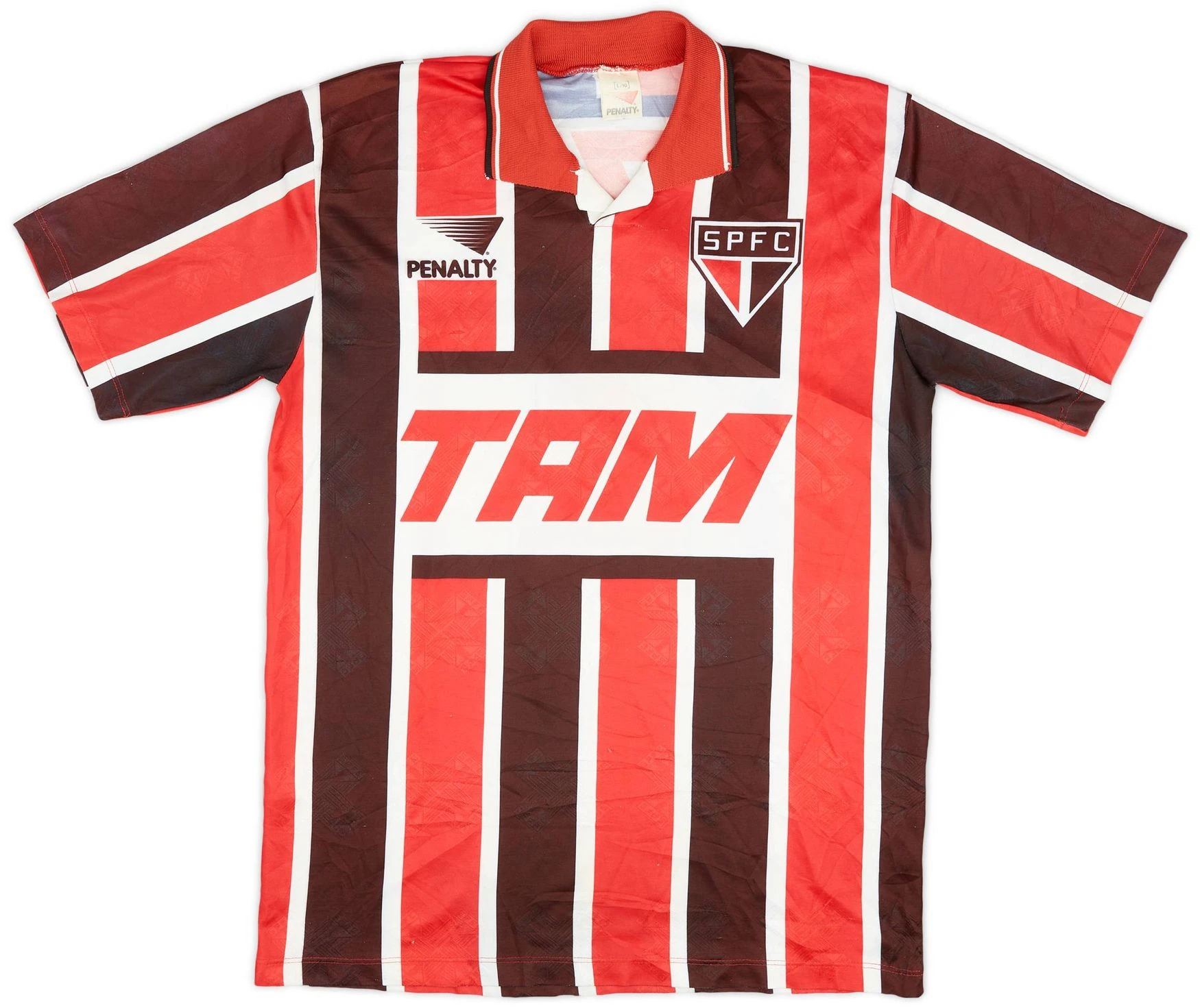 Sao Paulo 1995 Away Shirt &middot; Produced by Penalty and Sponsored by TAM Linhas A&eacute;reas