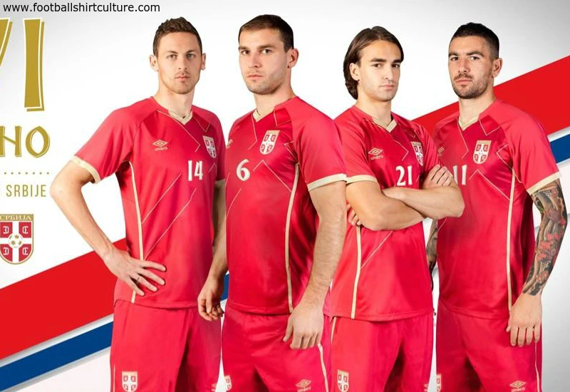 Serbia 2014-15 Umbro Home Football Shirt