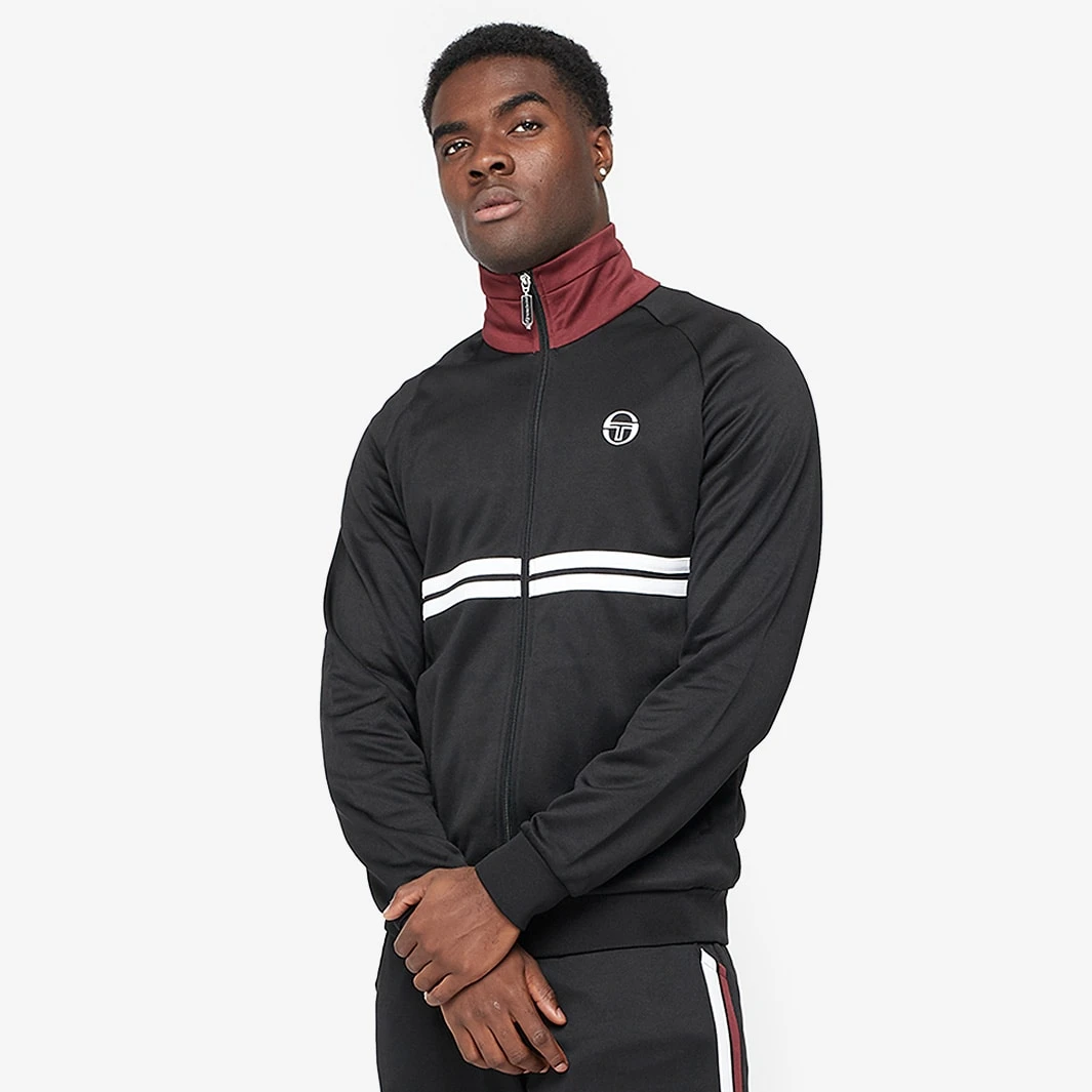 Sergio Tacchini Archivio Dallas Tracktop - Black / Port / White