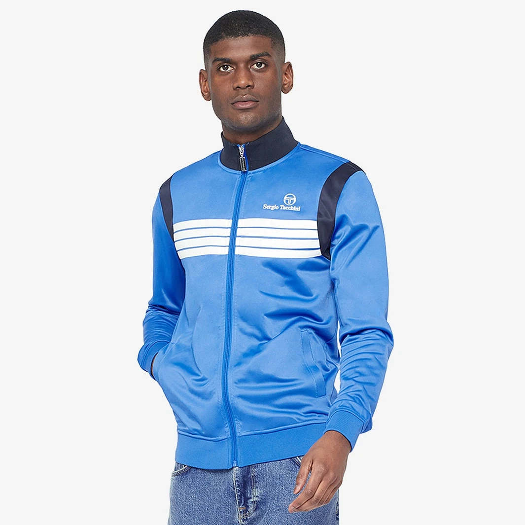 Sergio Tacchini Archivio Orlando Track Top - Palace Blue / Night Sky / White