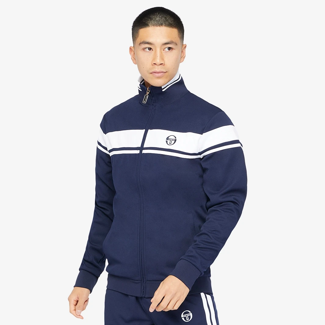 Sergio Tacchini Damarindo Track Top - Maritime Blue / White