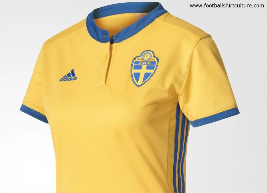 Sweden Adidas Home Women's Euro 2017 Kit