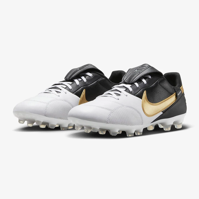 The Nike Premier 3 FG - White / Black / Metallic Gold